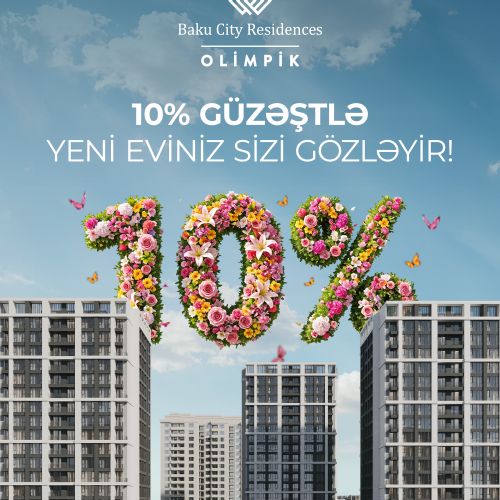 Baku City Residences Olimpik-də tam təmirli mənzillərə bahar kampaniyası!