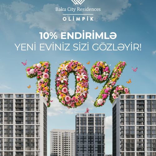 Baku City Residences Olimpik-də tam təmirli mənzillərə bahar kampaniyası!